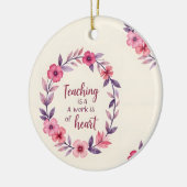 先生の愛のリース セラミックオーナメント (左)