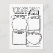 先生の感謝してい感謝の色 シーズンポストカード (正面)