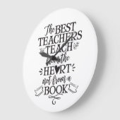 先生の感謝のクラスのギフトのアイディアは感謝していしています ラージ壁時計 (傾斜)