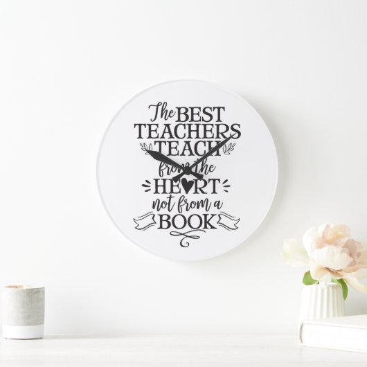 先生の感謝のクラスのギフトのアイディアは感謝していしています ラージ壁時計 (ホーム)