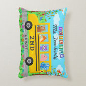 先生の感謝は|かわいいバス動物感謝していしています アクセントクッション (正面(垂直))