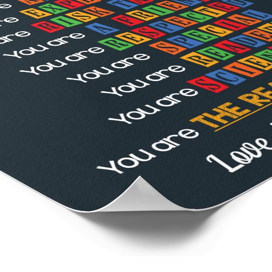 先生の感謝ギフトのモチベーション教室 ポスター (角)