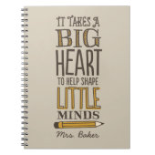 先生の感謝ノートカスタムギフト ノートブック (正面)