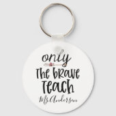 先生の感謝パーソナライズされたトートバッグギフト キーホルダー (正面)