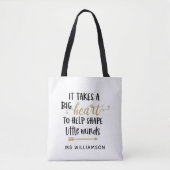 先生の感謝パーソナライズされたトートバッグギフト トートバッグ (正面)