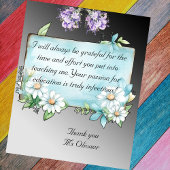 先生の感謝状感謝してい態 サンキューカード