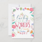 先生の感謝週 カード (正面)