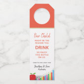 先生の感謝|のおもしろいなワイン ボトルネックタグ (正面)