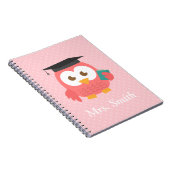 先生の感謝、フクロウありがとう ノートブック (右側)