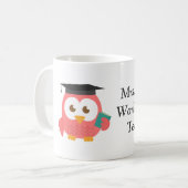 先生の感謝、世界の最も賢い先生 コーヒーマグカップ (正面左)