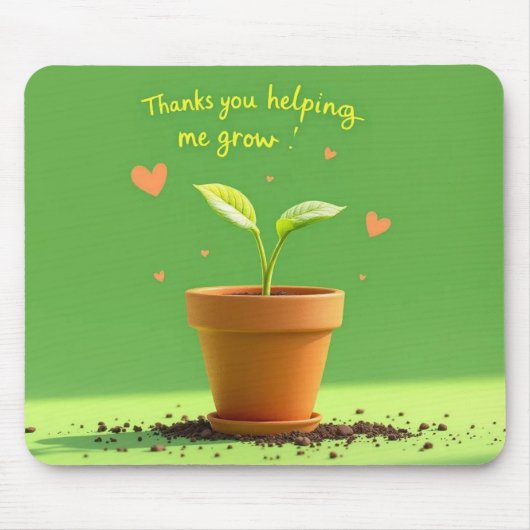 先生の成長光 マウスパッド (正面)