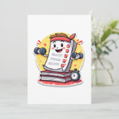 先生の採点は私のカーディオ 教師へのプレゼント 招待状 (スタンド正面)