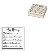 先生の採点 ラバースタンプ (押印)