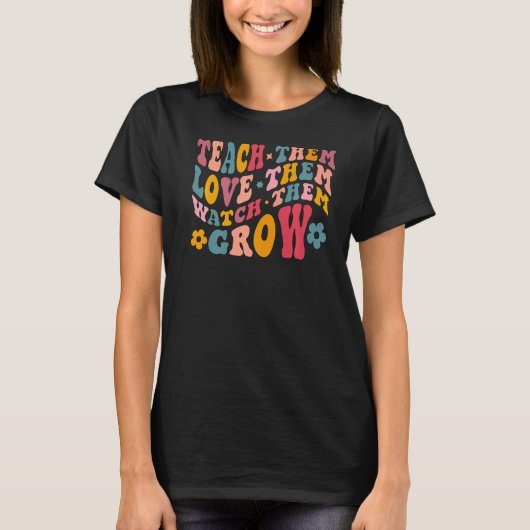 先生の教え感謝彼らは彼らを愛して見る Tシャツ (正面)