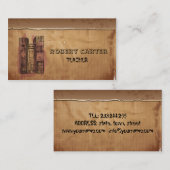 先生の教育の学校クラスのマスターのノート 名刺 (正面/裏面)