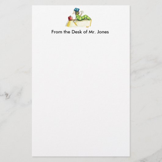 先生の文房具からのノート 便箋 (正面)