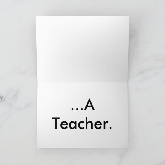 先生の日のグリーティングカード4 カード (内部)