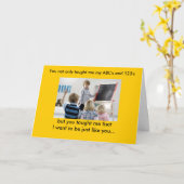 先生の日のグリーティングカード4 カード (黄色い花)