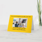 先生の日のグリーティングカード4 カード (正面)