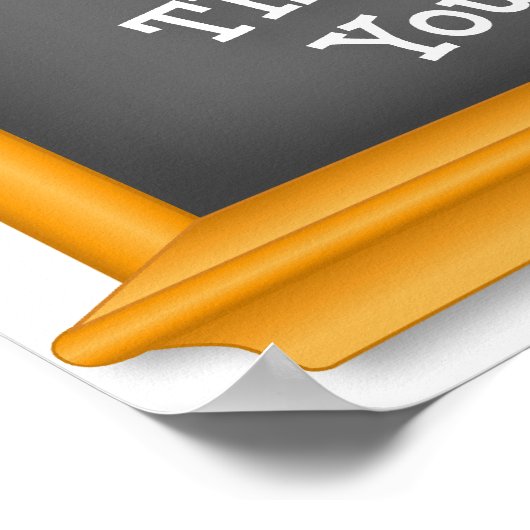 先生の日のポスターありがとう! ポスター (角)