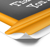 先生の日のポスターありがとう! ポスター (角)