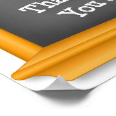 先生の日をカスタマイズしよう！ありがとう！ ポスター (角)