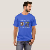 先生の日常 カフェインとカオス Tシャツ (正面フル)