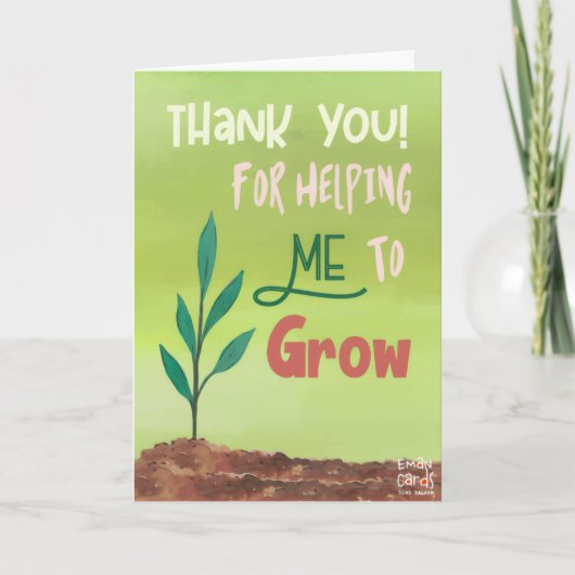 先生の日感謝カード カード (正面)