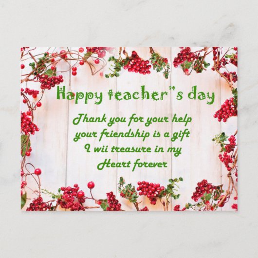 先生の日札 ポストカード (正面)