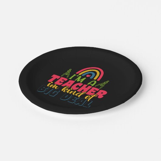 先生の日私は大きな取引の一種の先生 ペーパープレート (アングル)