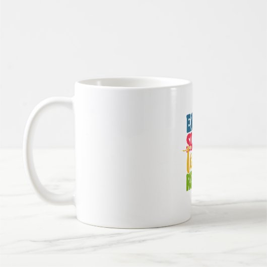 先生の日食べのスリープ教えリピー コーヒーマグカップ (左)