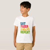 先生の日食べのスリープ教えリピー Tシャツ (正面フル)