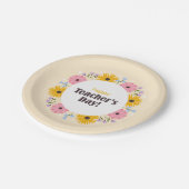 先生の日+野生の花 ペーパープレート (アングル)