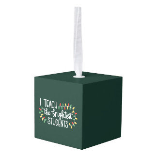 先生の最も明教えるい学生I キューブオーナメント