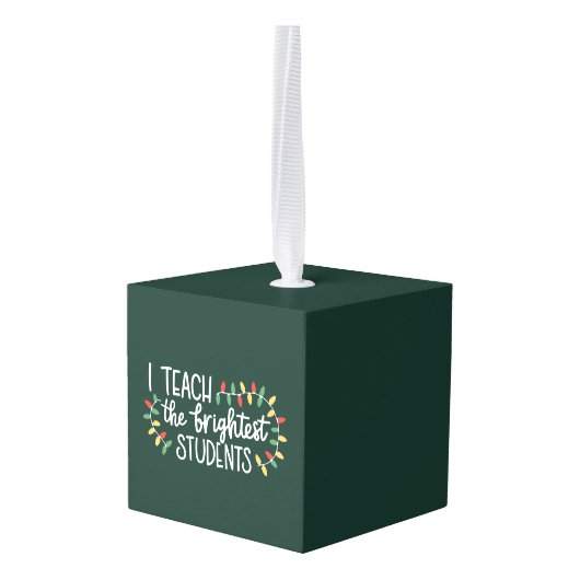 先生の最も明教えるい学生I キューブオーナメント (裏面アングル)