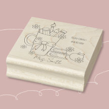 先生の木製スタンプを修正して返却