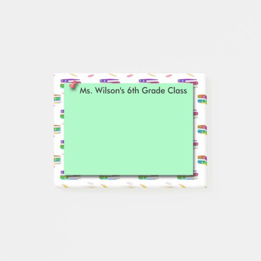 先生の本の緑書の後it®ノート ポストイット (正面)