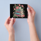 先生の本好きの野の花で戻る学校 チラシ (手)