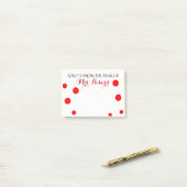 先生の机からのパーソナライズなメモ帳 ポストイット (デスク上)