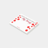 先生の机からのパーソナライズなメモ帳 ポストイット (アングル)