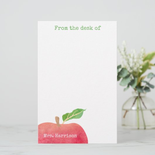 先生の机から 便箋 (スタンド正面)