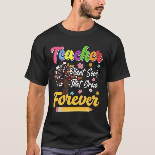 先生の植物の種子はフォアバーの学校Flo Tシャツ (正面)