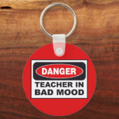 先生の機嫌が悪いキーチェーン キーホルダー (正面)