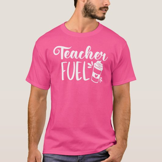 先生の活力 コーヒーが大好きな先生 Tシャツ (正面)
