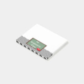 先生の灰色のシェブロンの黒板の後it®ノート ポストイット (アングル)