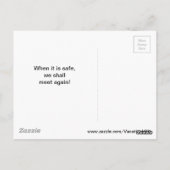 先生の疫病マスクまた会おう ポストカード (裏面)