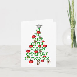 先生の祝日のグリーティングカード シーズンカード