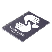 先生の組の螺線形ノート ノートブック (左側)