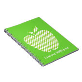 先生の緑チェックApple Notebook ノートブック (右側)