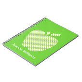 先生の緑チェックApple Notebook ノートブック (左側)